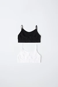 8-14 ANS/ LOT DE DEUX BRASSIÈRES SEAMLESS