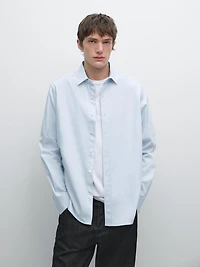 Chemise regular en coton mélangé