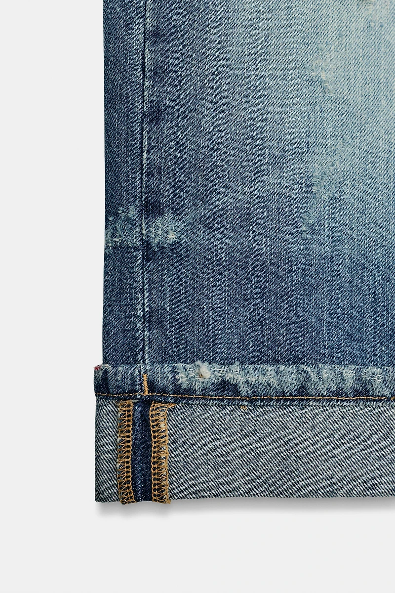 SHORT JORTS DENIM TRF TAILLE MI-HAUTE
