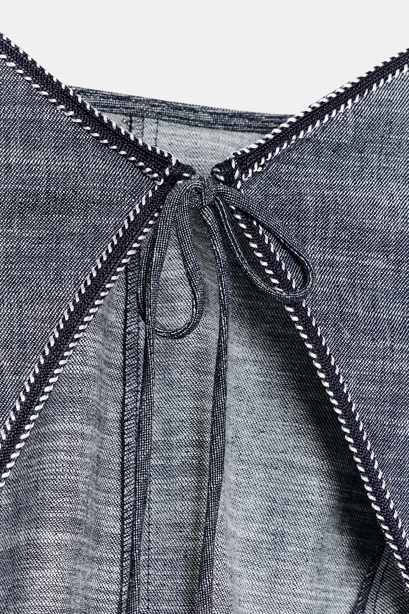 OPEN BACK MIDI DRESS