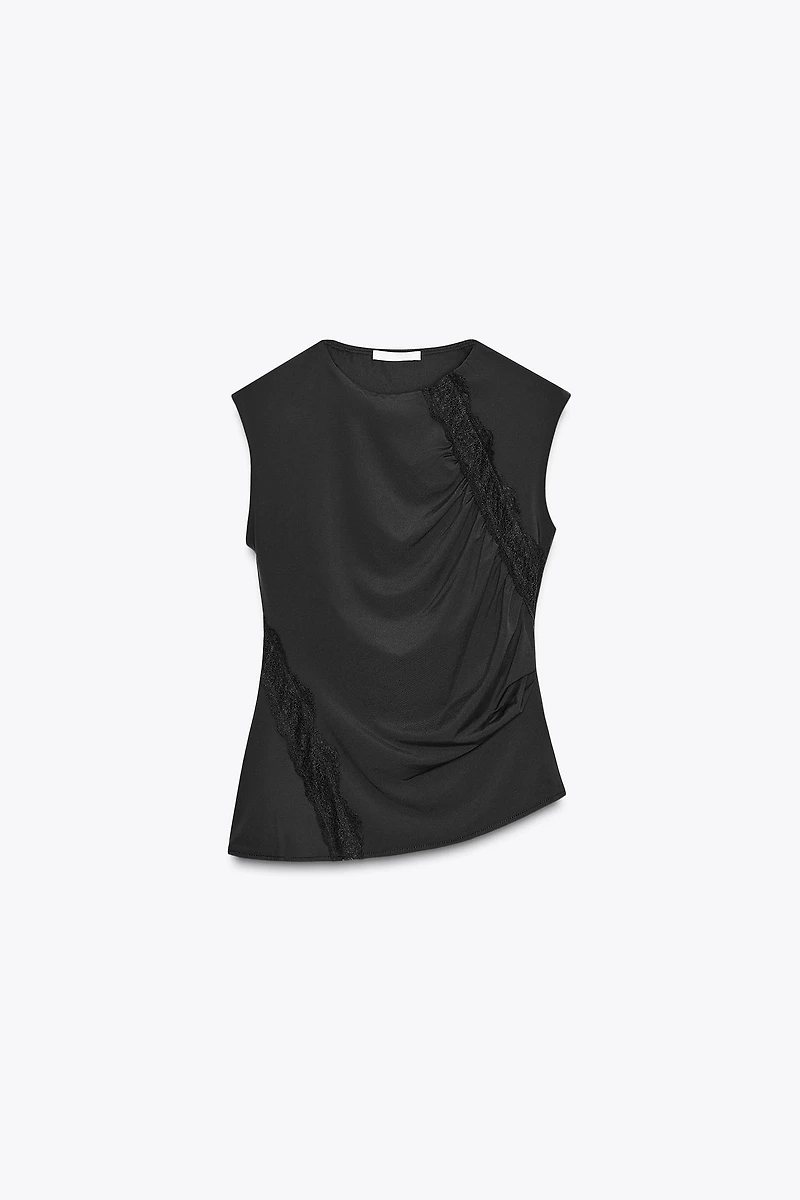 POLYAMIDE LACE TOP