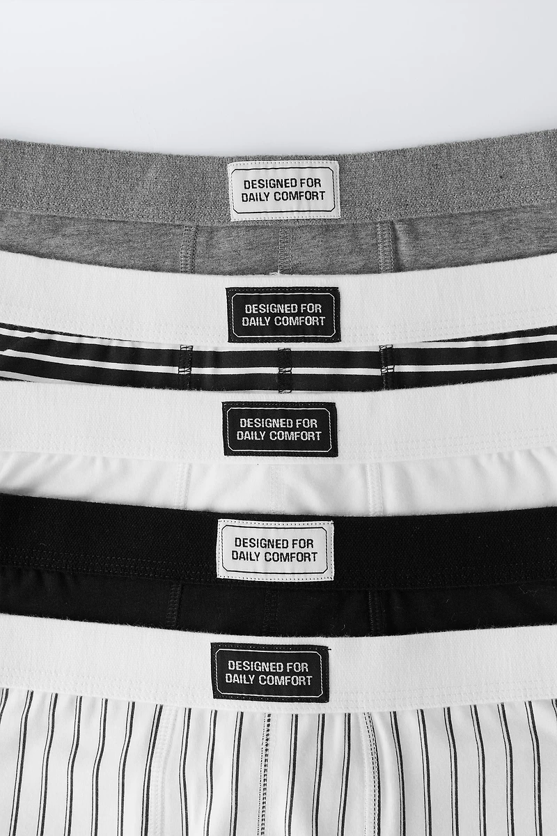 AGES 6-14 / FIVE-PACK OF BOXERS WITH LABEL