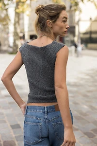RIB KNIT TOP
