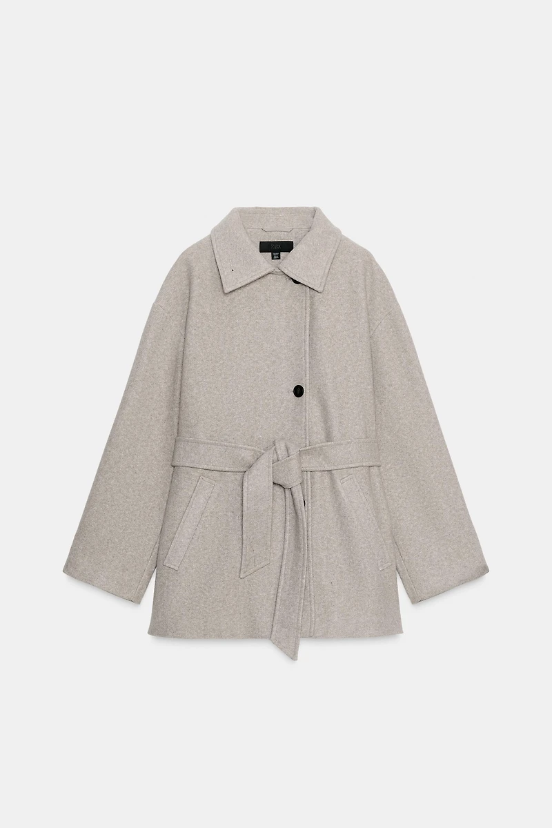 MANTEAU COL DOUBLE POSITION SOFT