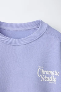TEXT PRINT SWEATSHIRT