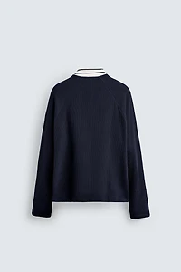 PRINTED POLO SHIRT. CONTRAST