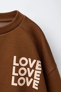 TEXT PRINT SWEATSHIRT