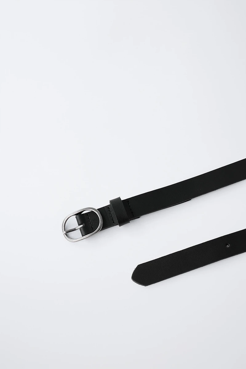 LEATHER BUCKLE BELT
