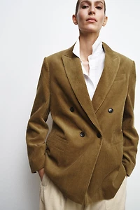 OVERSIZED CORDUROY BLAZER ZW COLLECTION LIMITED EDITION