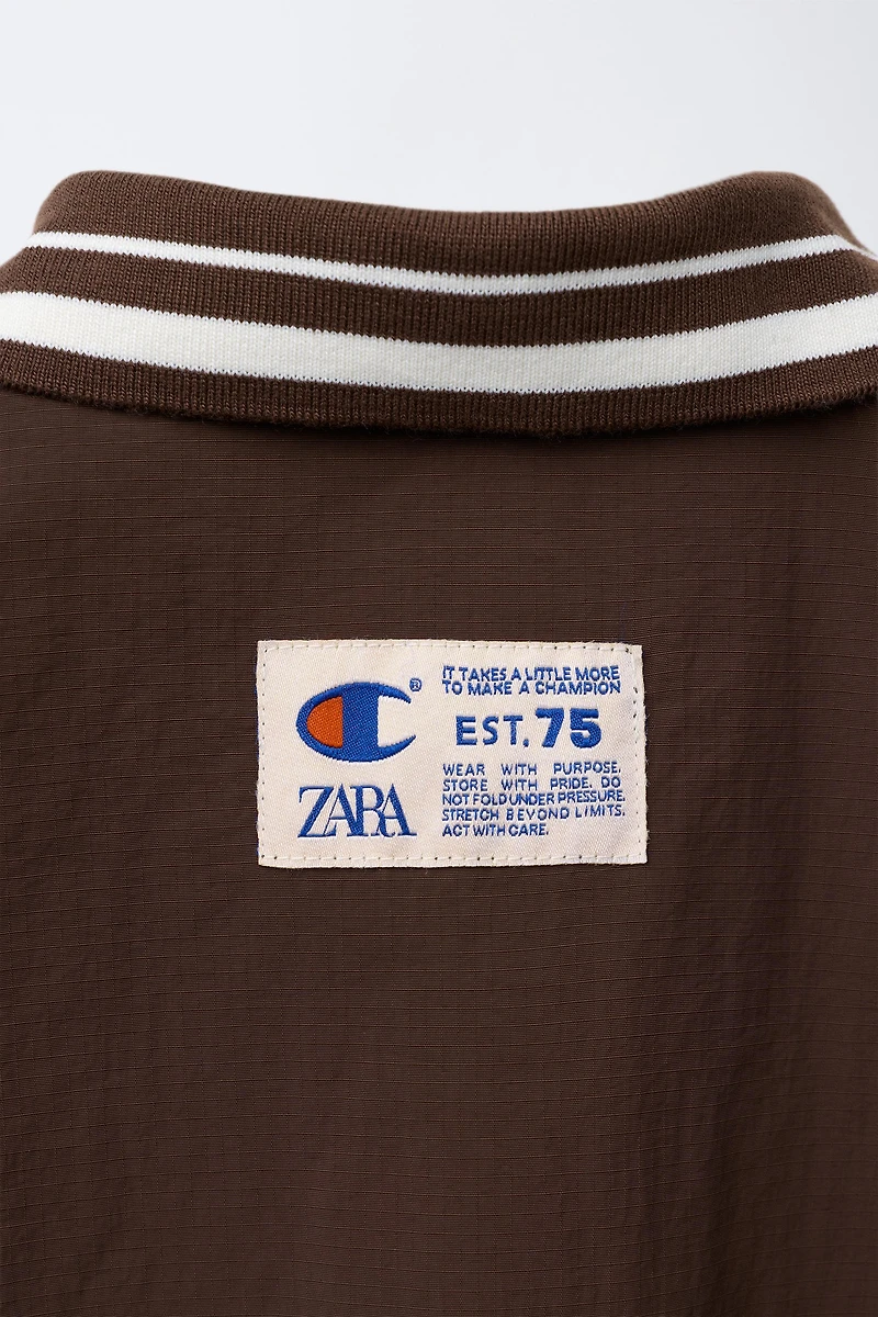 BLOUSON NYLON AVEC SAC CHAMPION ® X ZARA