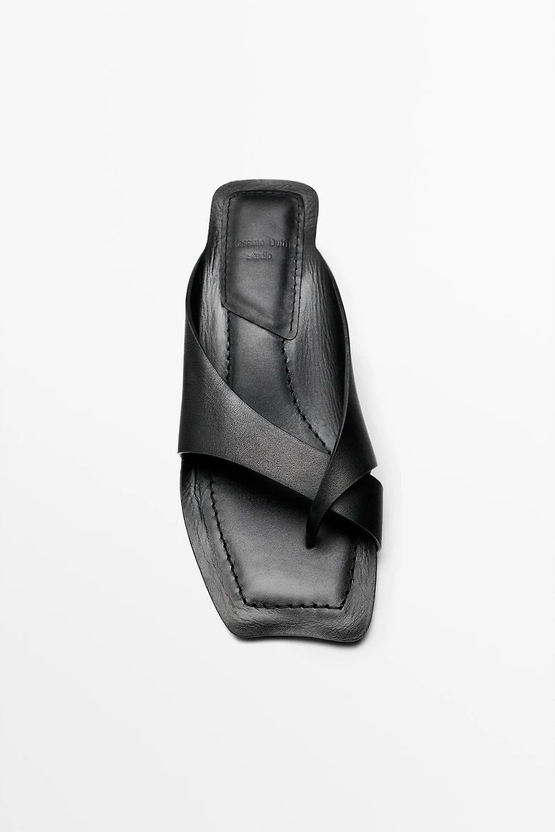 Leather heeled sandals - STUDIO