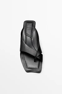 Leather heeled sandals - STUDIO