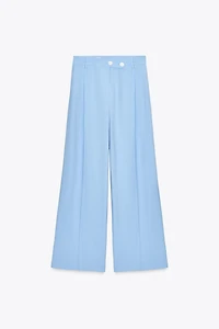 PLEATED WIDE LEG PANTS
