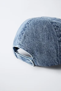 EMBROIDERED STAR DENIM CAP
