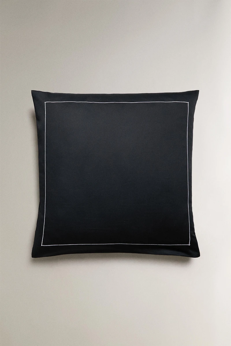 SATEEN PILLOWCASE WITH TRIM (500 THREAD COUNT)