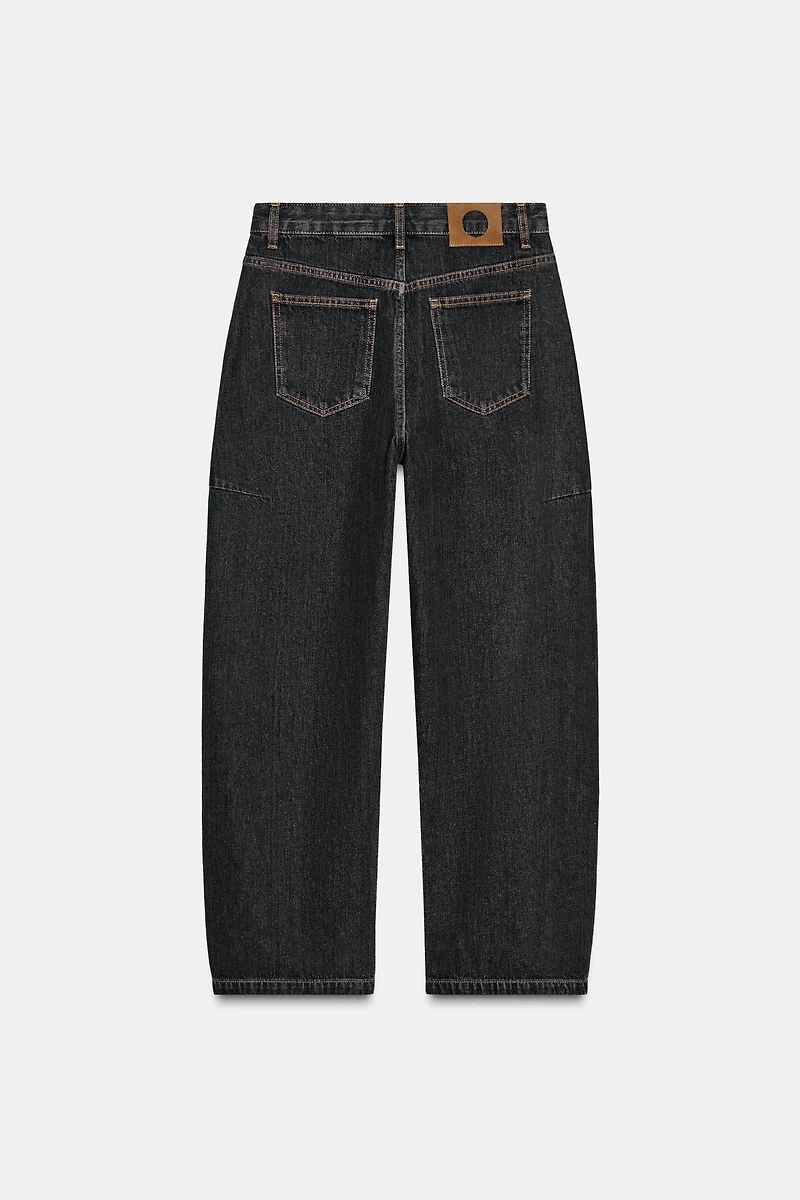 ZW COLLECTION MID-RISE ANKLE BALLOON JEANS
