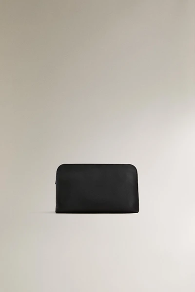 LEATHER MAKEUP BAG