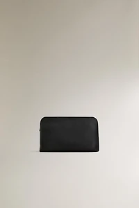 LEATHER MAKEUP BAG