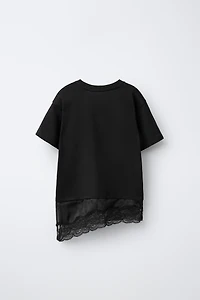 COMBINATION LACE T-SHIRT