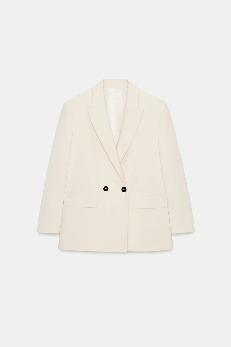 VESTE OVERSIZE À BOUTONNAGE CROIS