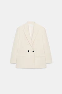 VESTE OVERSIZE À BOUTONNAGE CROIS