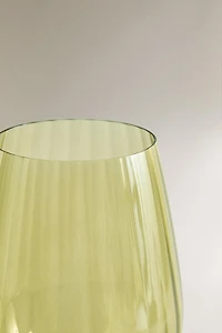 RAISED CRYSTALLINE GLASS