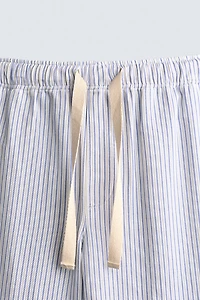 STRIPED WIDE FIT PANTS