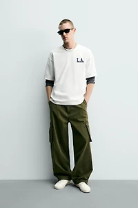 RELAXED FIT WASHED PRINT T-SHIRT