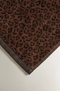 ANIMAL PRINT VELOUR BEACH TOWEL