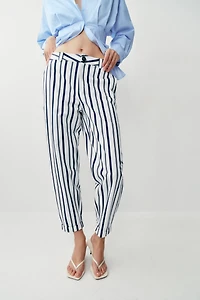 STRIPED CHINO PANTS