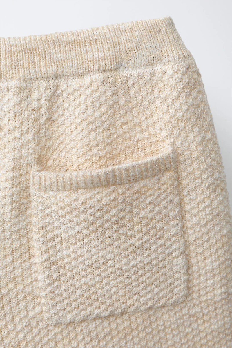 SHORT EN MAILLE TEXTURÉE