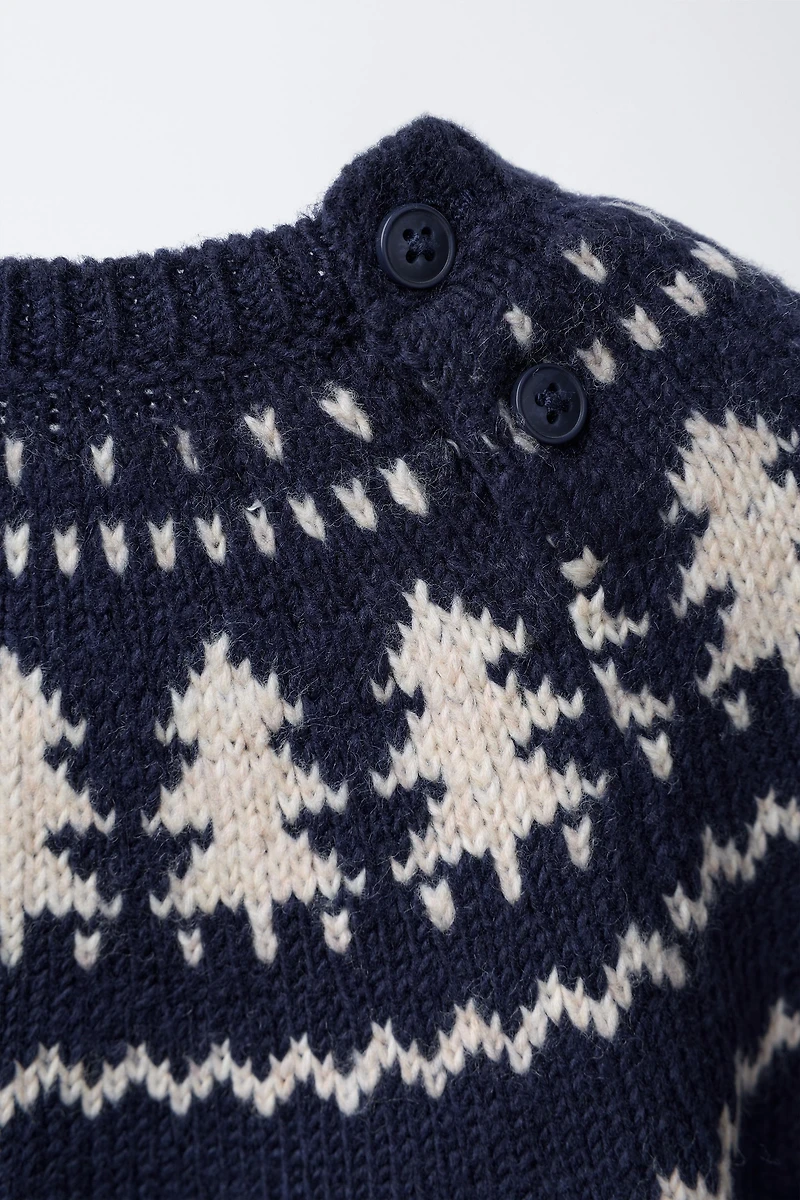 TREE JACQUARD KNIT JUMPER