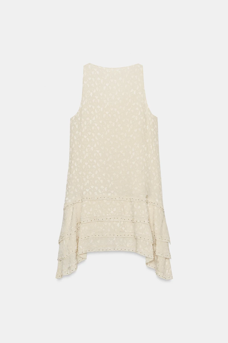 ZW COLLECTION JACQUARD MINI DRESS