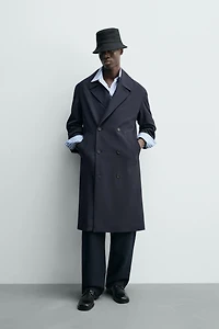 FLOWY DOUBLE BREASTED TRENCH COAT