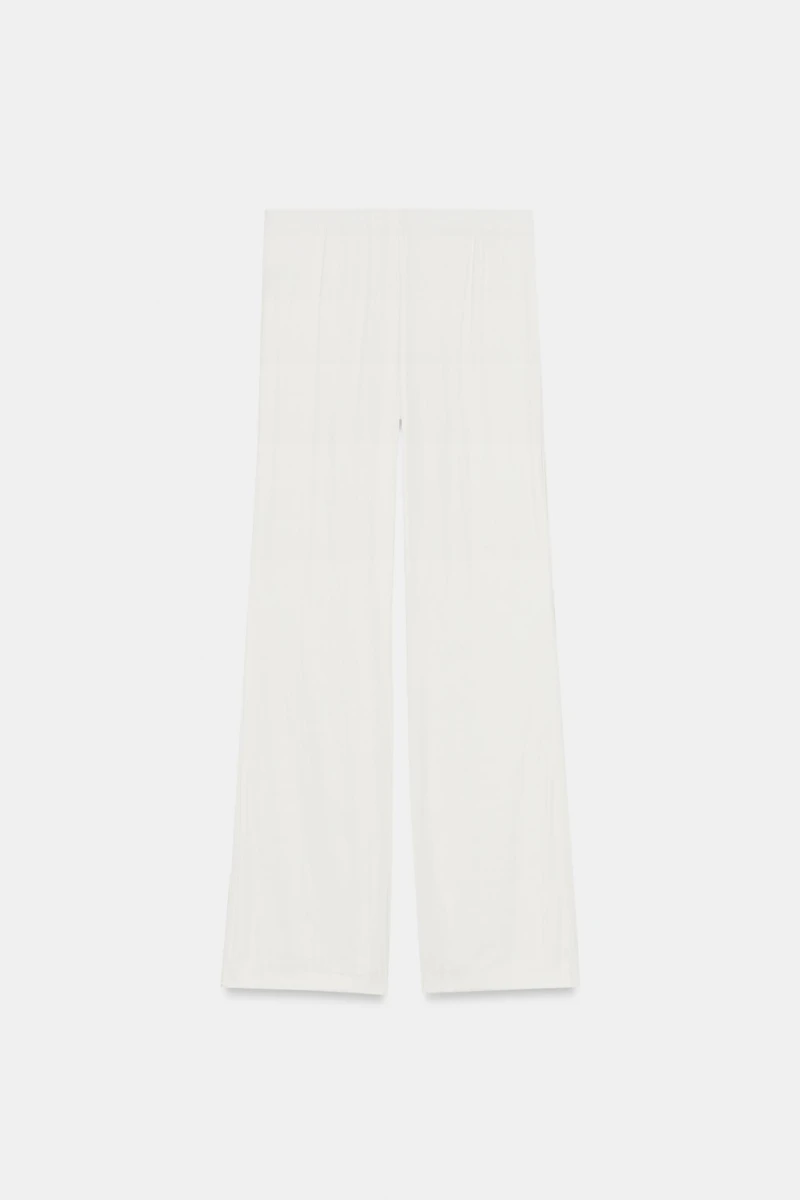 SATIN FLARE PANTS