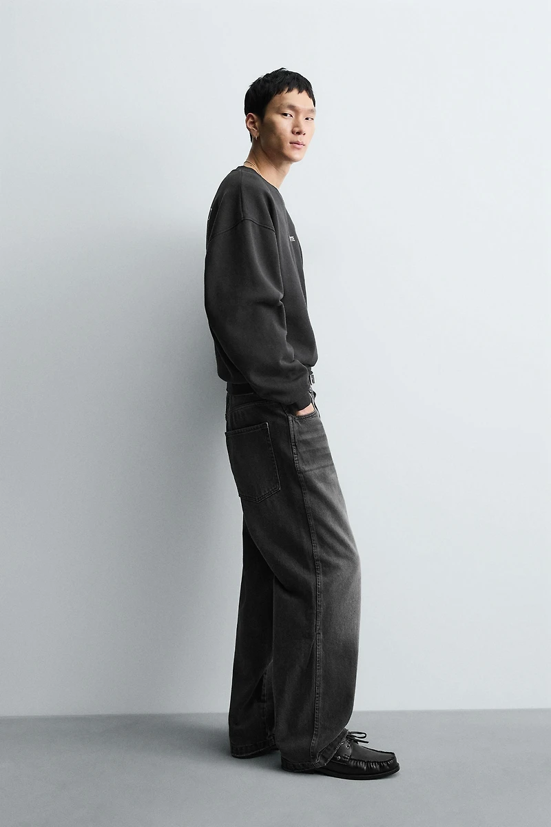 PRINTED TEXT SWEATSHIRT