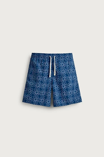 MAILLOT DE BAIN LONG À IMPRIMÉ FLEURS