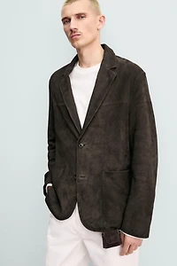 ORIGINS SUEDE LEATHER BLAZER