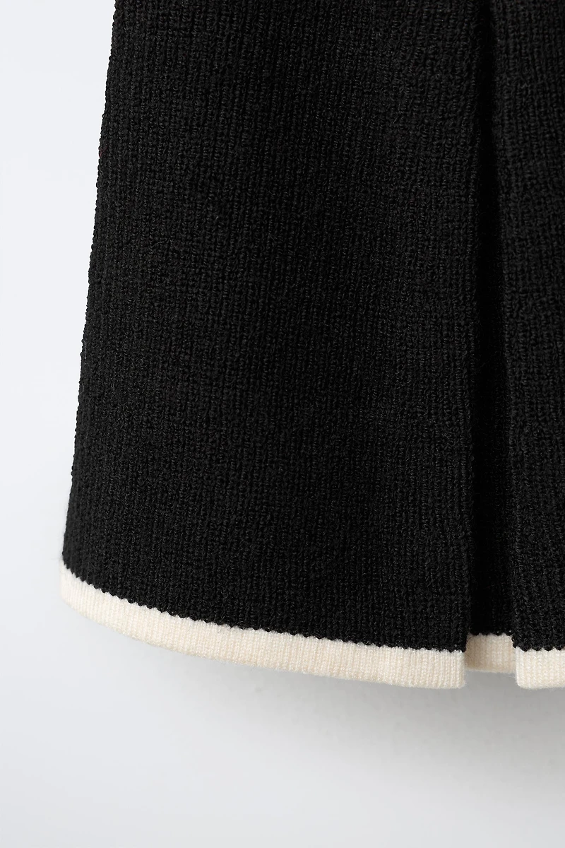 KNIT SKIRT WITH TIES