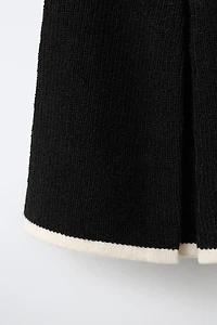 KNIT SKIRT WITH TIES