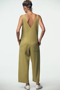 WASHED INTERLOCK JUMPSUIT
