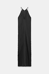 ZW COLLECTION SATIN DRAPED DRESS