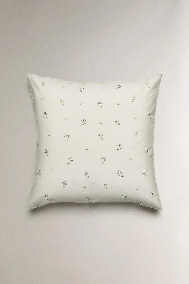 TAIE D'OREILLER IMPRIMÉ FEUILLES