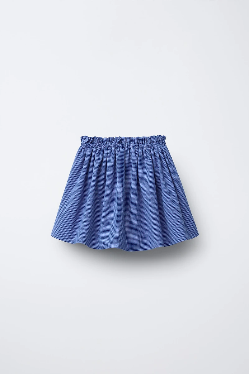 JUPE-SHORT À CARREAUX VICHY