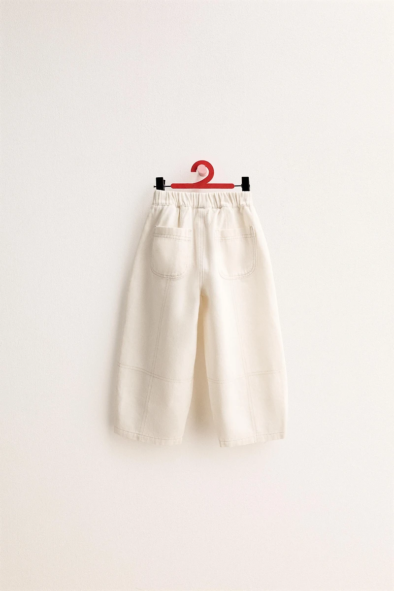 ZARA TIMELESS - PLAID BAGGY TWILL PANTS