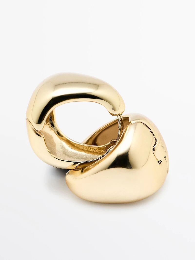 Irregular ball earrings