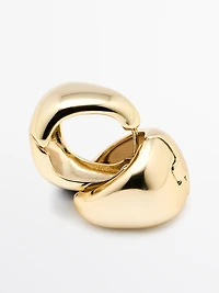 Irregular ball earrings