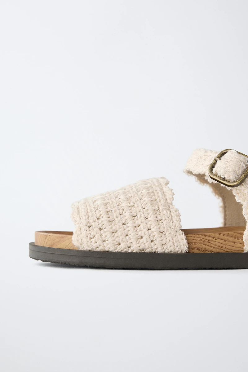 CROCHET CHERRY SANDALS