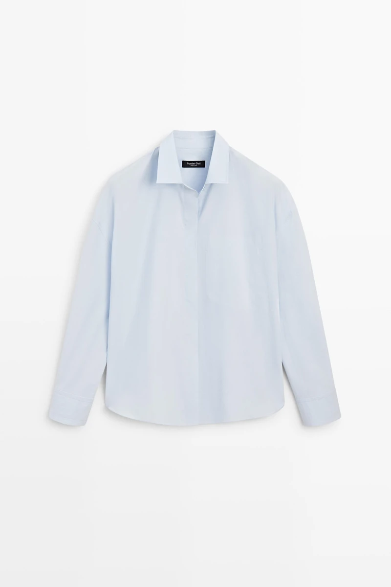 100% cotton shirt with pocket detail