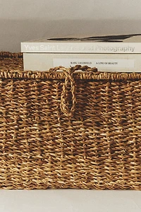 SEAGRASS BASKET WITH LID